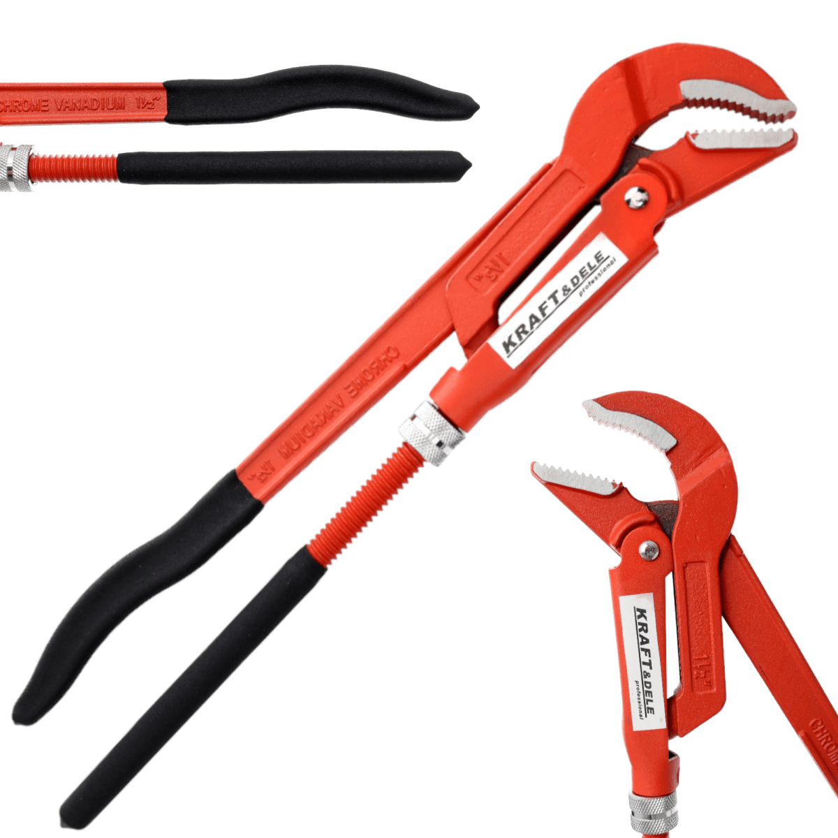 KRAFT&DELE KD10253 Rootsi torutangid “S - tüüp”, reguleeritavad, 1" - Ostuklikk